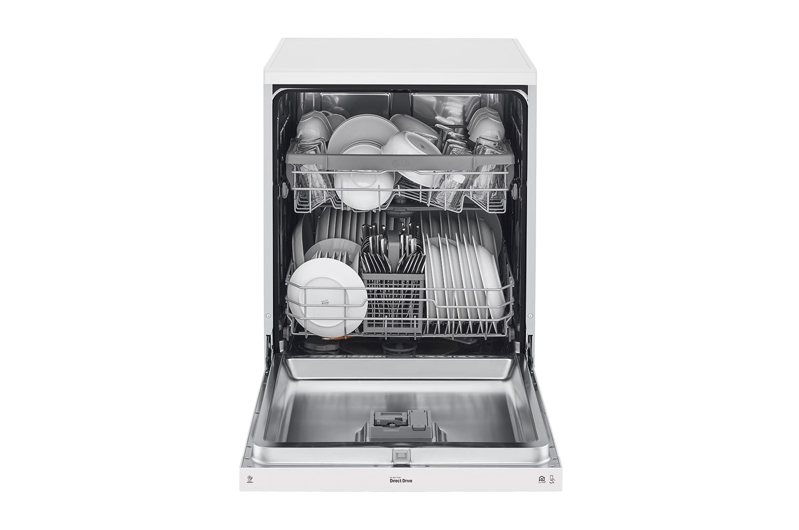 LG 14 Place QuadWash<sup>®</sup> Dishwasher in White Finish - Free Standing, XD5B14WH