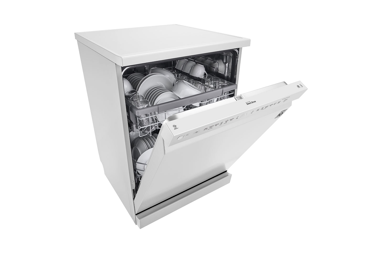 LG 14 Place QuadWash<sup>®</sup> Dishwasher in White Finish - Free Standing, XD5B14WH