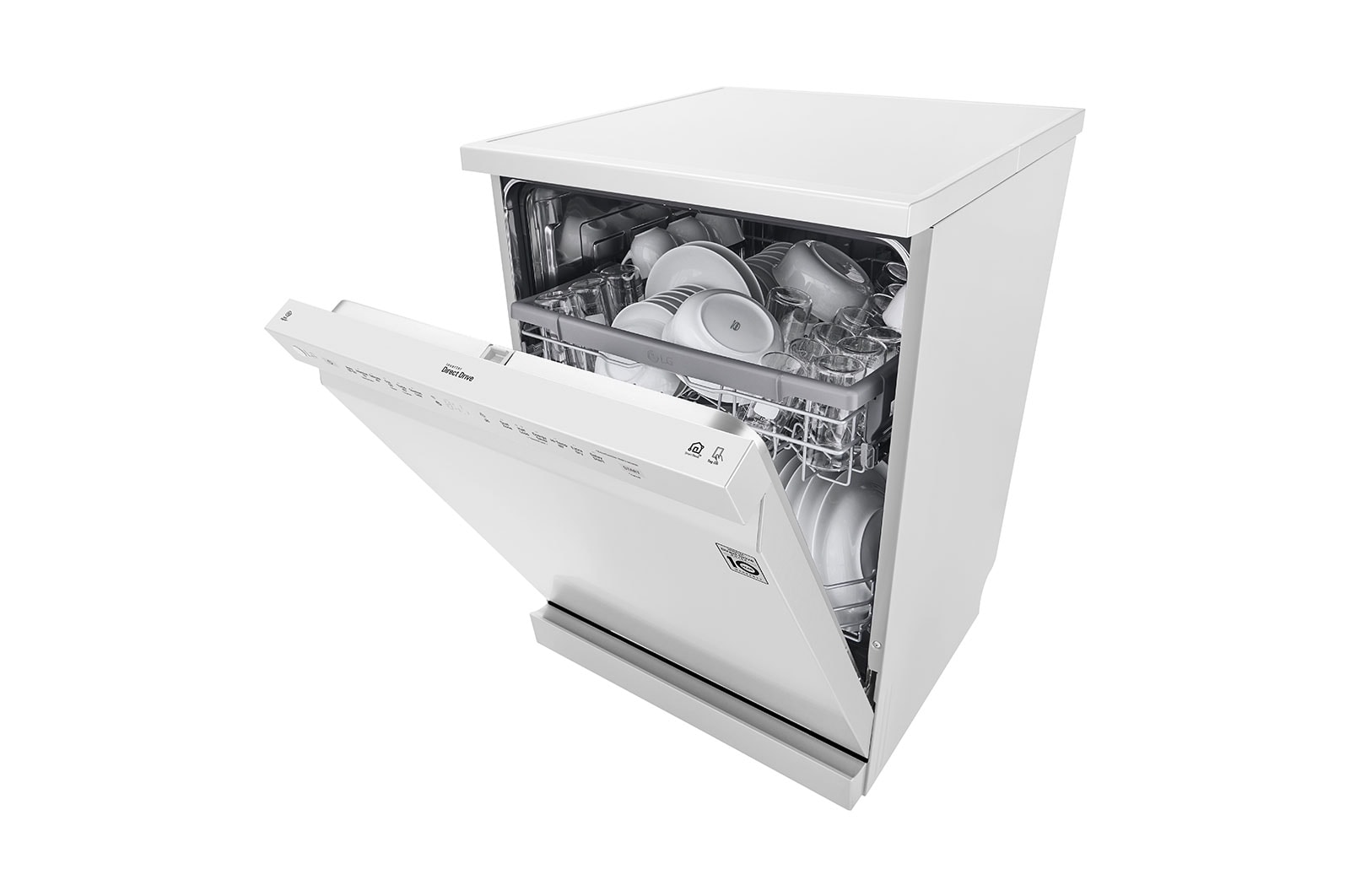 LG 14 Place QuadWash<sup>®</sup> Dishwasher in White Finish - Free Standing, XD5B14WH