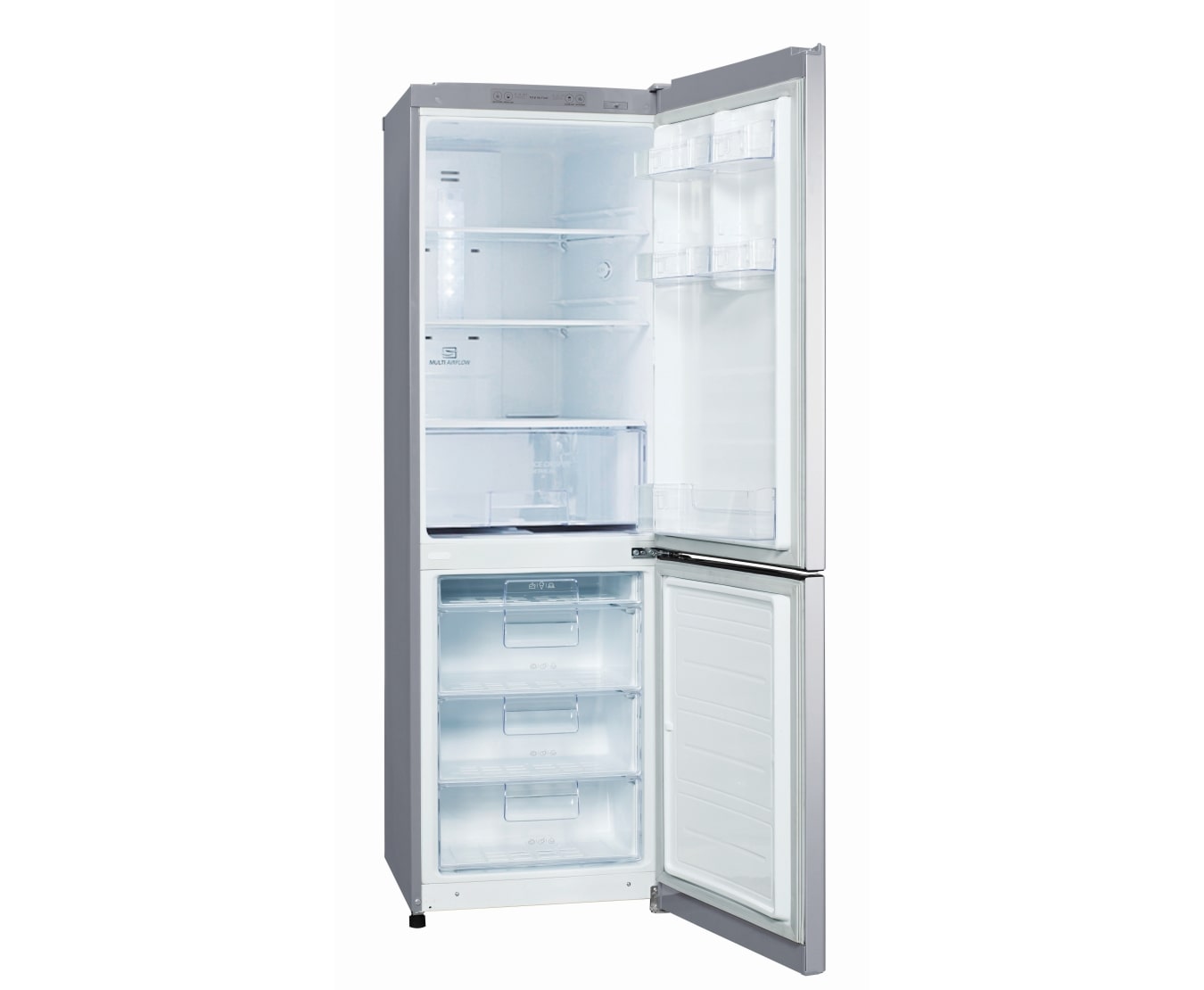 LG 306L Bottom Mount Refrigerator with Anti Fingerprint Stainless Finish , GB-306NP