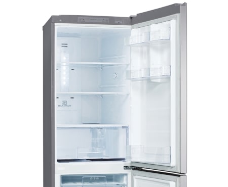 LG 310L Anti-fingerprint Shiny Steel Bottom Mount Fridge, GB-310NPL