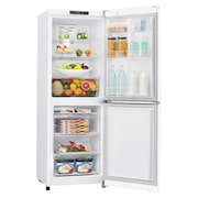 LG 310L Anti-fingerprint White Bottom Mount Fridge, GB-310RWL