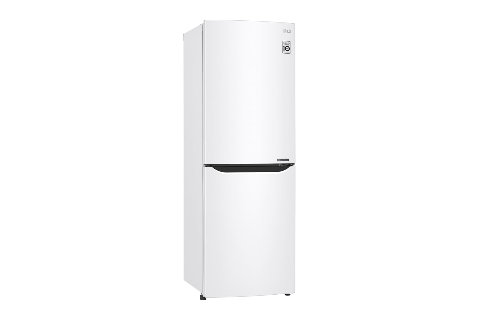 LG 310L Anti-fingerprint White Bottom Mount Fridge, GB-310RWL