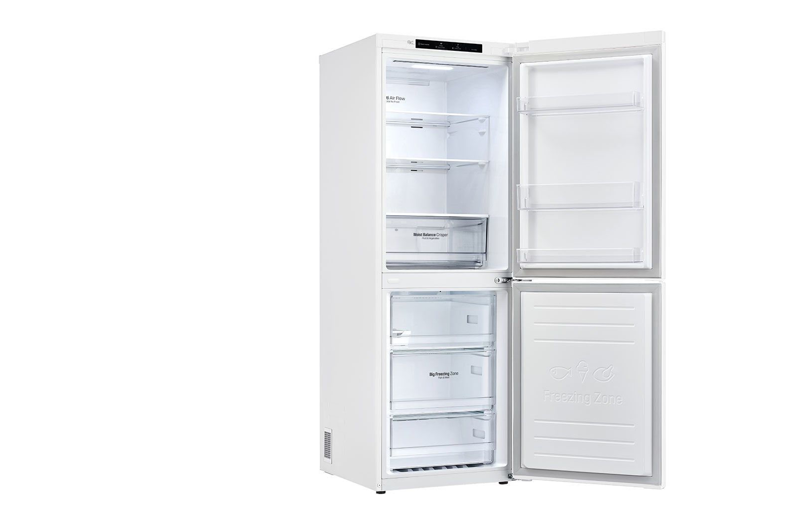 LG 306L Bottom Mount Fridge - White Finish​, GB-335WL