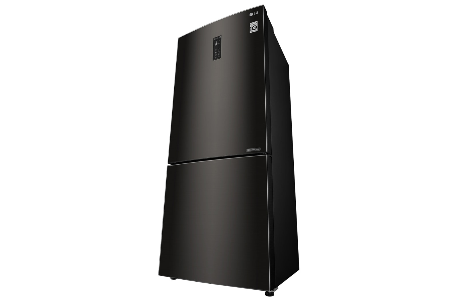 LG 450L Bottom Mount Fridge in Black Steel Finish, GB-450UBTLX