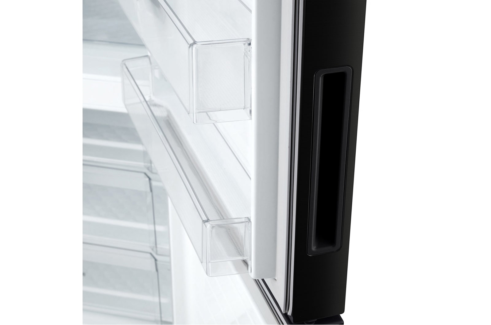 LG 450L Bottom Mount Fridge in Black Steel Finish, GB-450UBTLX