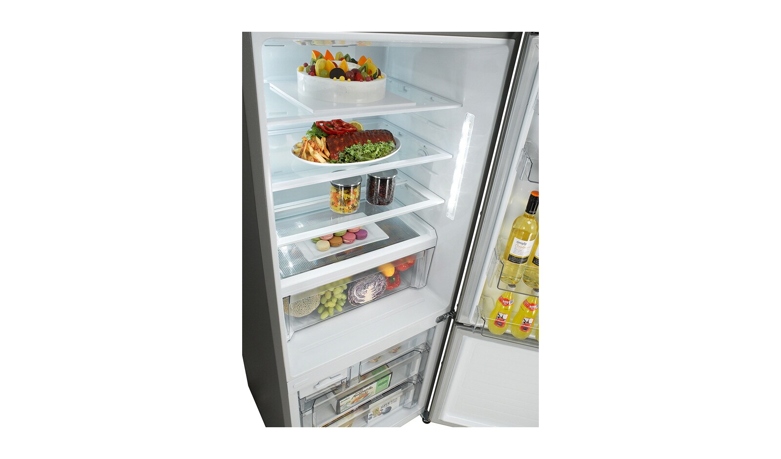 LG 450L Bottom Freezer Refrigerator, GB-450UPL