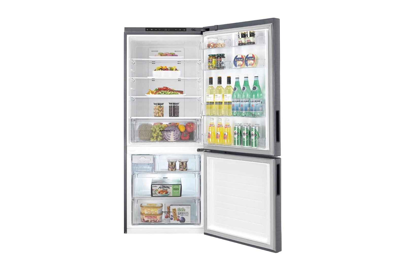 LG 450L Bottom Mount Fridge With 3½ Star Energy Rating, GB-450UPLE