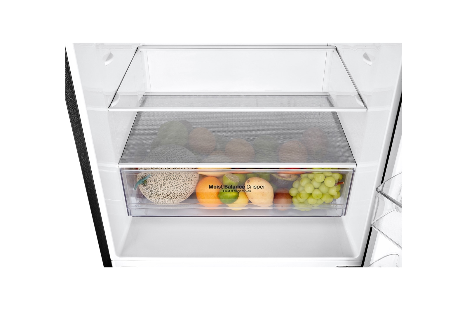 LG 420L Bottom Mount Fridge - Black Finish, GB-455BLE