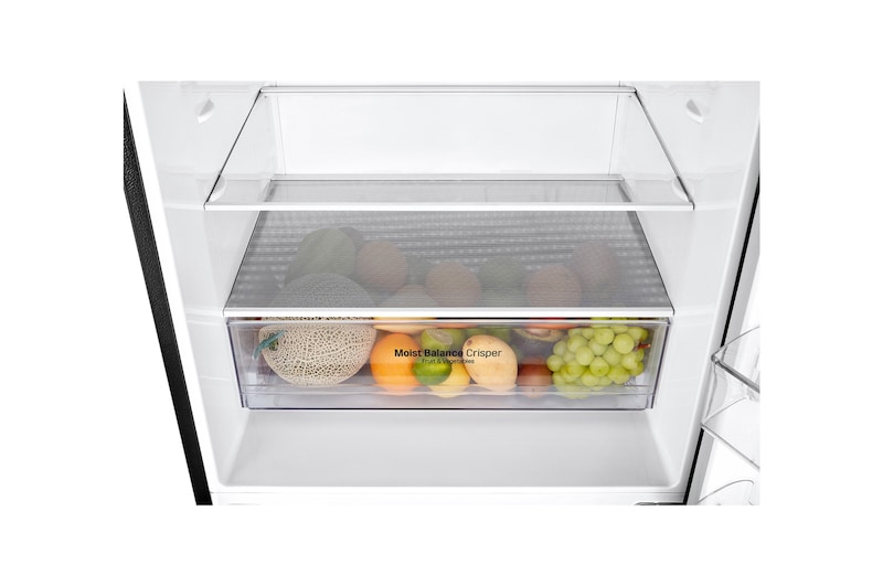 LG 420L Bottom Mount Fridge - Black Finish, GB-455BLE
