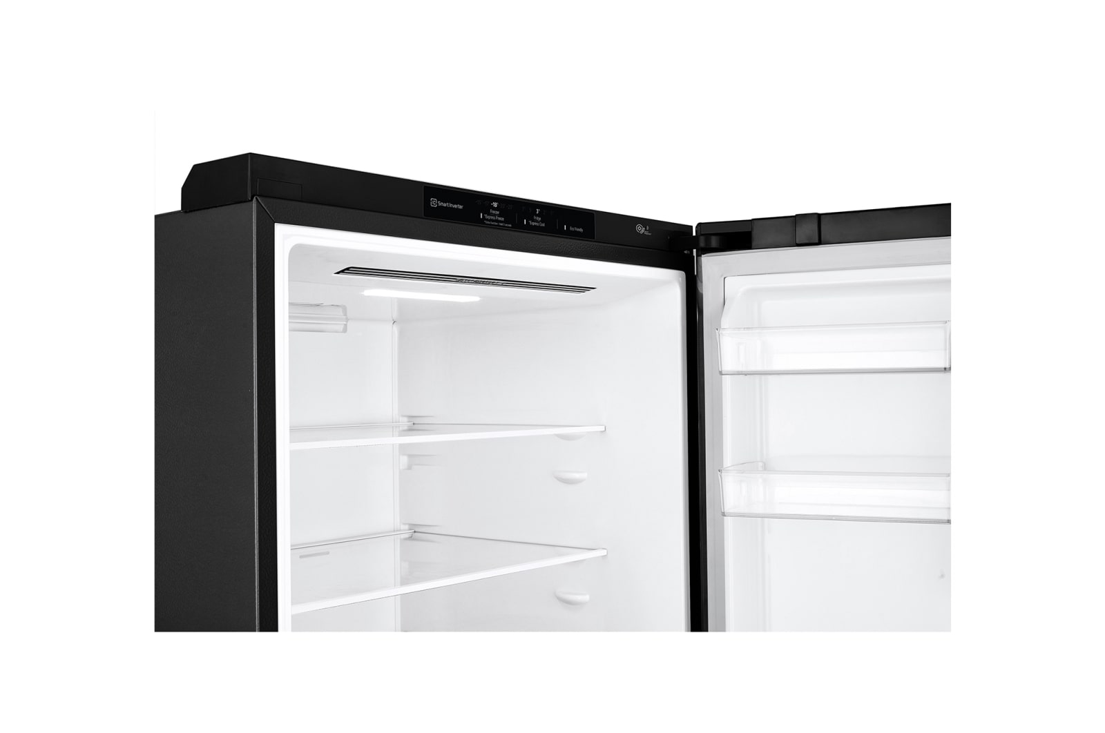 LG 420L Bottom Mount Fridge - Black Finish, GB-455BLE