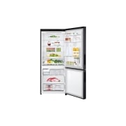 LG 420L Bottom Mount Fridge with Door Cooling in Black Finish, GB-455BLE