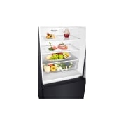 LG 420L Bottom Mount Fridge with Door Cooling in Black Finish, GB-455BLE