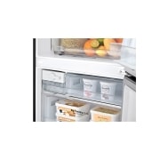 LG 420L Bottom Mount Fridge with Door Cooling in Black Finish, GB-455BLE