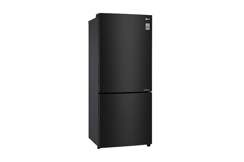 LG 420L Bottom Mount Fridge - Black Steel Finish, GB-455BTL