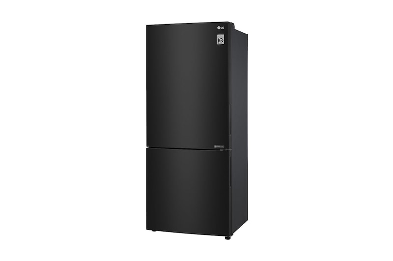 LG 420L Bottom Mount Fridge - Black Steel Finish, GB-455BTL