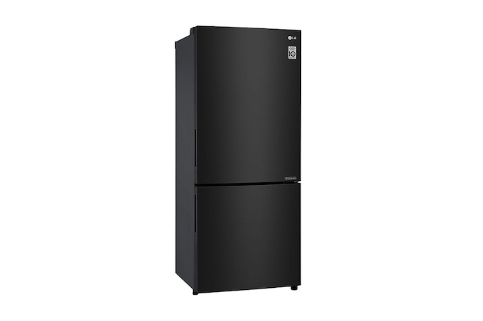 LG 420L Bottom Mount Fridge - Black Steel Finish, GB-455BTL