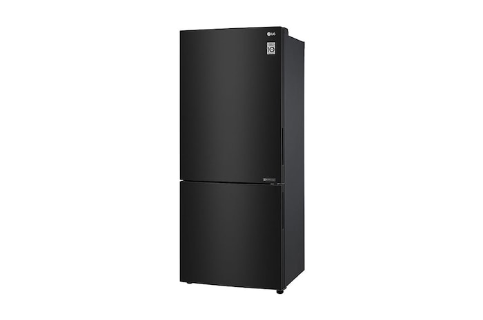 LG 420L Bottom Mount Fridge - Black Steel Finish, GB-455BTL