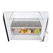 LG 420L Bottom Mount Fridge with Door Cooling in Black Steel Finish, GB-455BTL