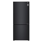 LG 420L Bottom Mount Fridge - Black Steel Finish, GB-455BTL