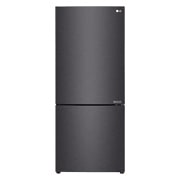 LG 420L Bottom Mount Fridge - Matte Black Finish, GB-455MBL