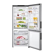 LG 420L Stainless Steel Bottom Mount Fridge with Door Cooling, GB-455PL