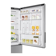 LG 420L Stainless Steel Bottom Mount Fridge with Door Cooling, GB-455PL