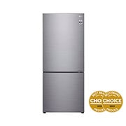 LG 420L Stainless Steel Bottom Mount Fridge with Door Cooling, GB-455PL