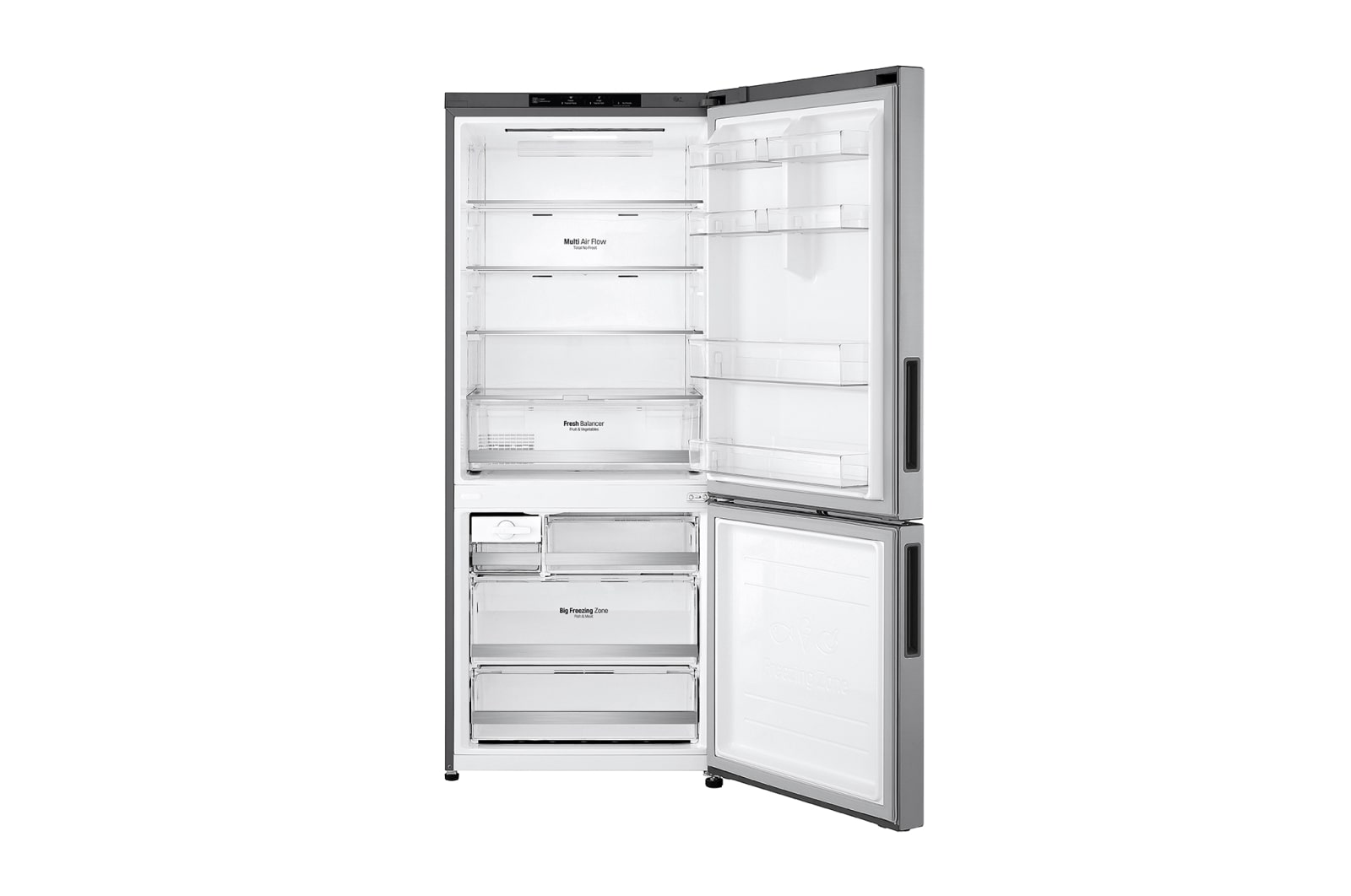 LG 420L Stainless Steel Bottom Mount Fridge with Door Cooling, GB-455PL