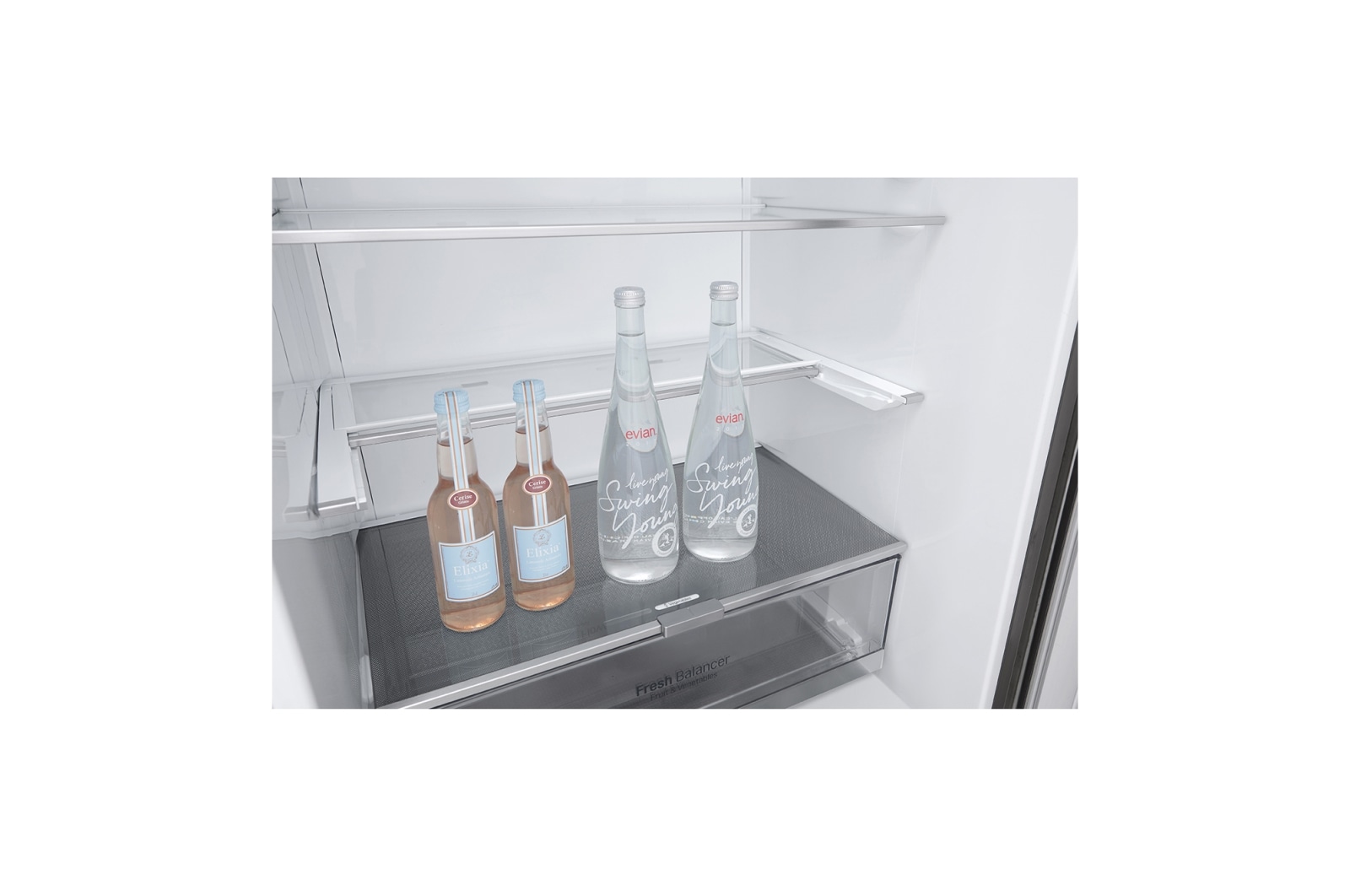 LG 420L Stainless Steel Bottom Mount Fridge with Door Cooling, GB-455PL