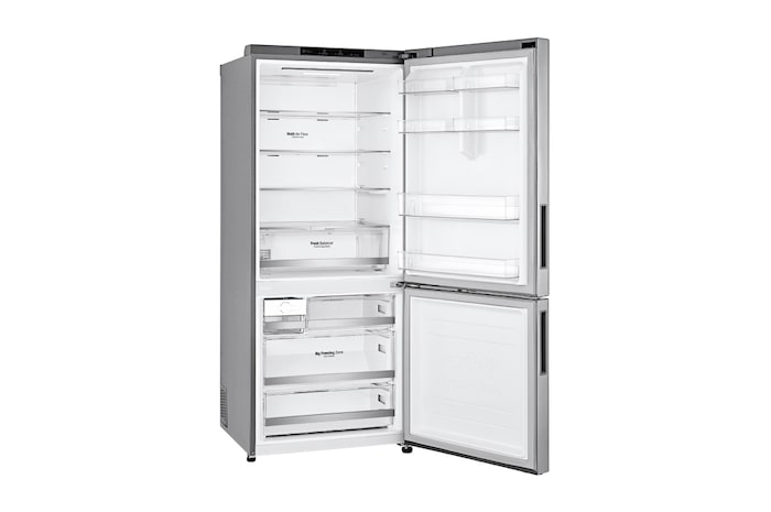LG 420L Bottom Mount Fridge - Stainless Finish, GB-455PL