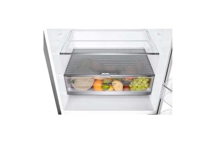 LG 420L Bottom Mount Fridge - Stainless Finish, GB-455PL