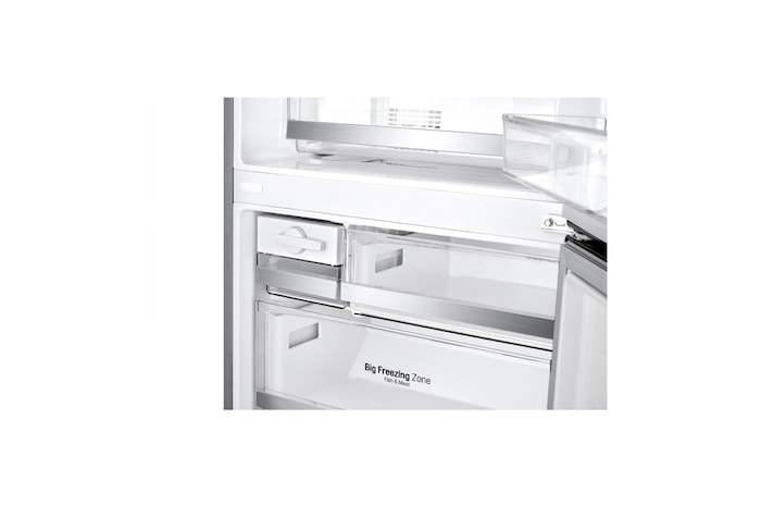 LG 420L Bottom Mount Fridge - Stainless Finish, GB-455PL