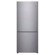LG 420L Bottom Mount Fridge - Stainless Finish, GB-455PL