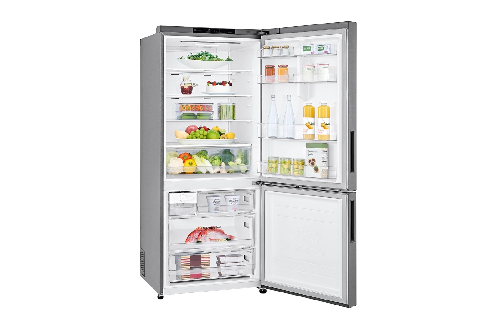 LG 420L Door Cooling+™ Bottom Mount Fridge with Door Cooling+™ GB-455UPLE, GB-455UPLE