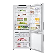 LG 420L Bottom Mount Fridge - White Finish, GB-455WL