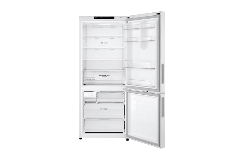 LG 420L Bottom Mount Fridge - White Finish, GB-455WL