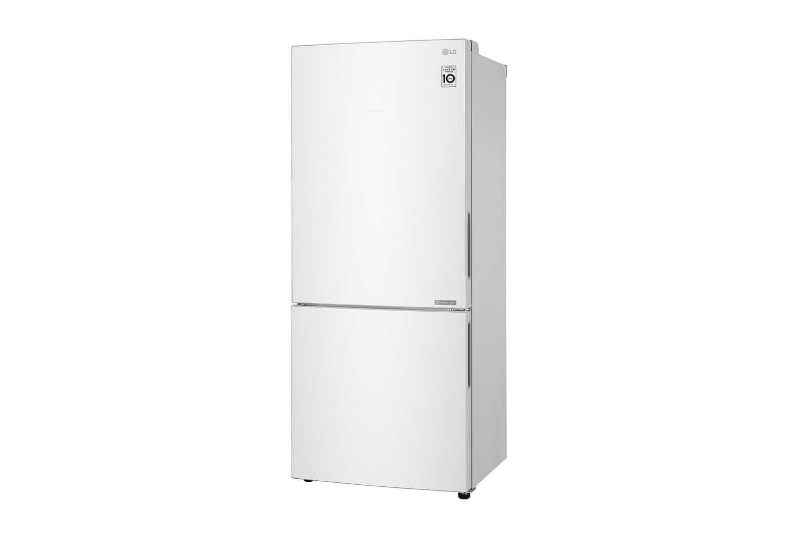 LG 420L Bottom Mount Fridge - White Finish, GB-455WL