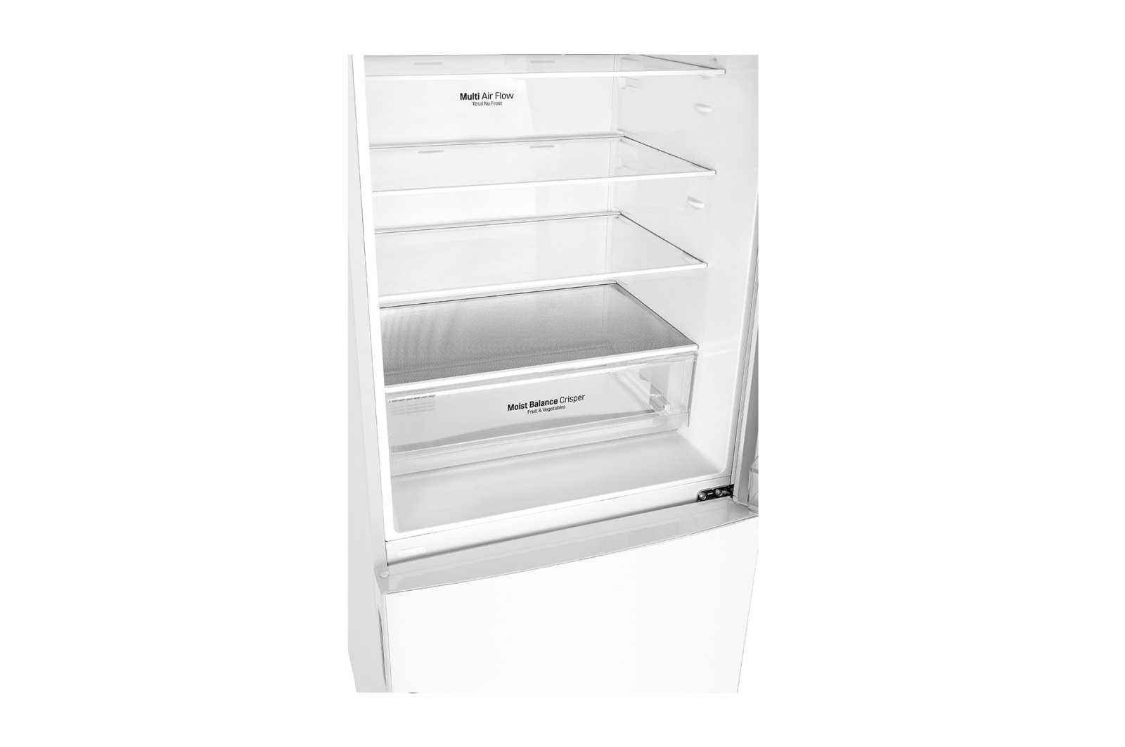 LG 420L Bottom Mount Fridge with Door Cooling in White Finish, GB-455WL