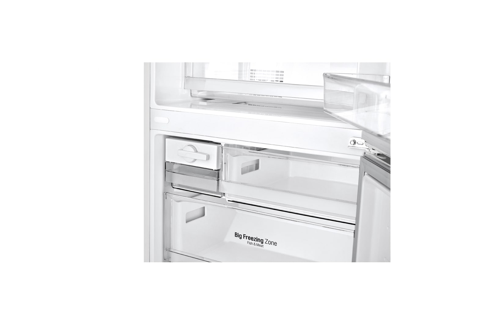 LG 420L Bottom Mount Fridge - White Finish, GB-455WL