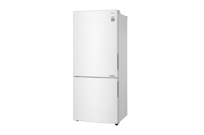 LG 420L Bottom Mount Fridge - White Finish, GB-455WL