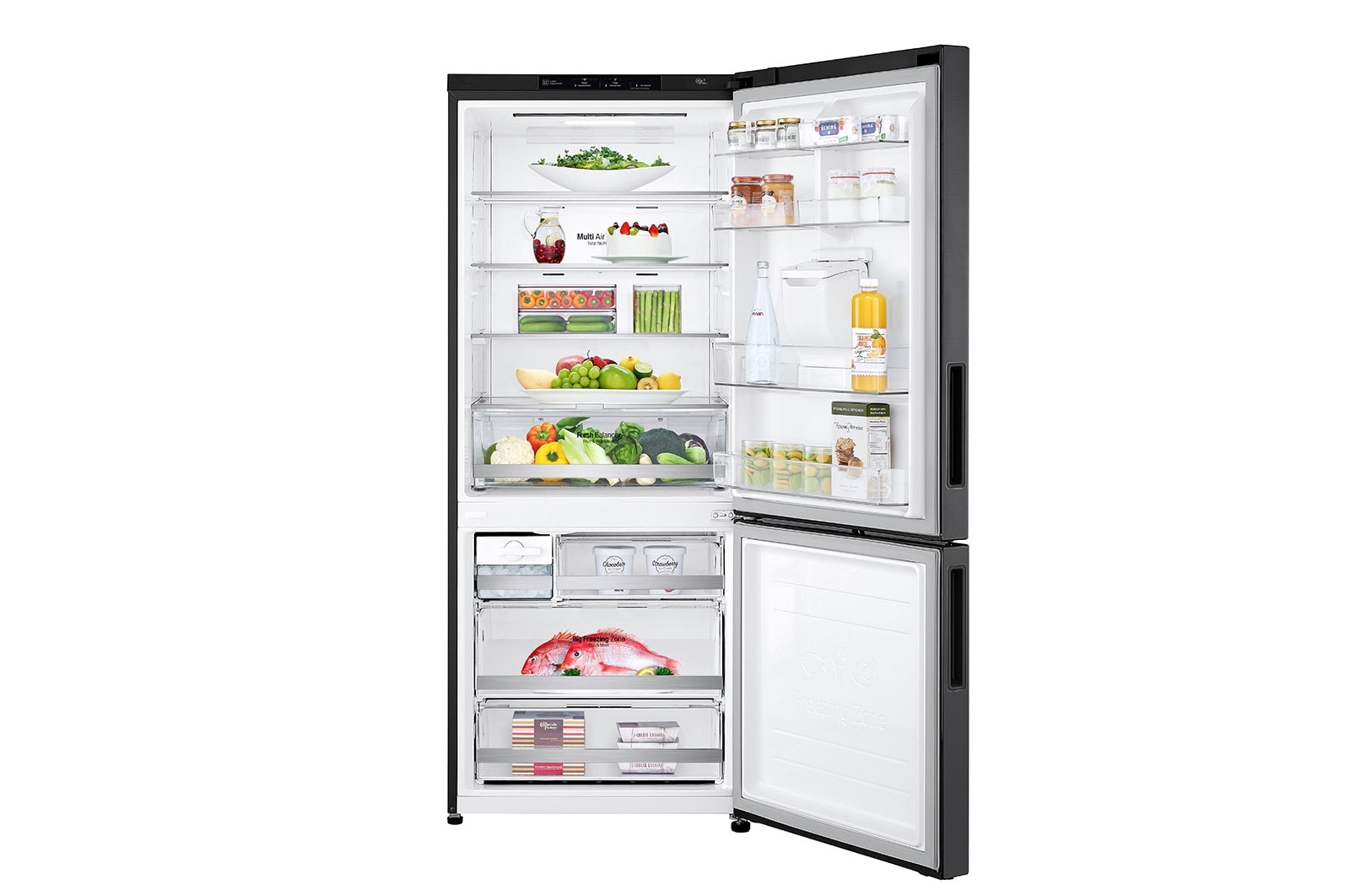 LG 420L Bottom Mount Fridge with Water Dispenser, GB-W455MBL