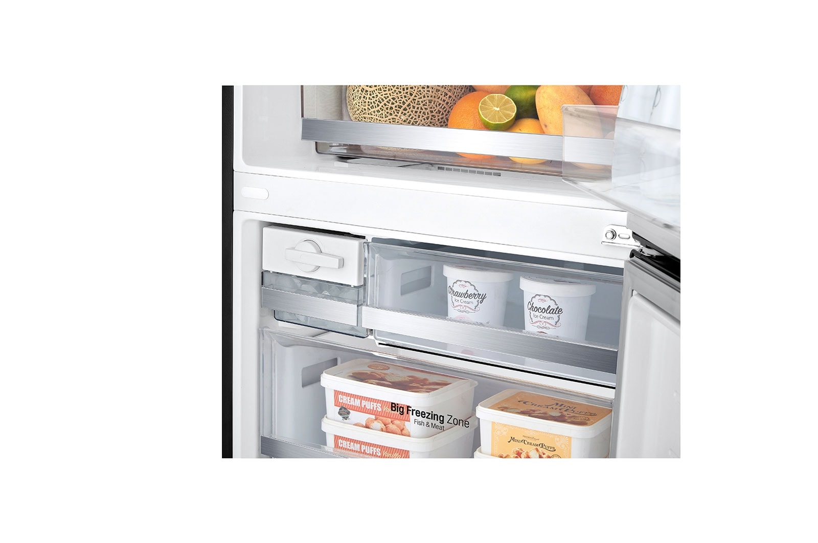 LG 420L Bottom Mount Fridge with Water Dispenser, GB-W455MBL