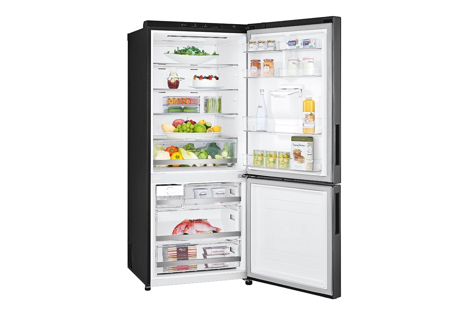 LG 420L Bottom Mount Fridge with Water Dispenser, GB-W455MBL