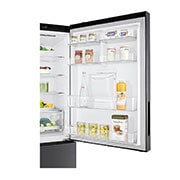 LG 420L Bottom Mount Fridge with Door Cooling in Matte Black Finish, GB-W455MBL