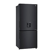 LG 420L Bottom Mount Fridge with Door Cooling in Matte Black Finish, GB-W455MBL