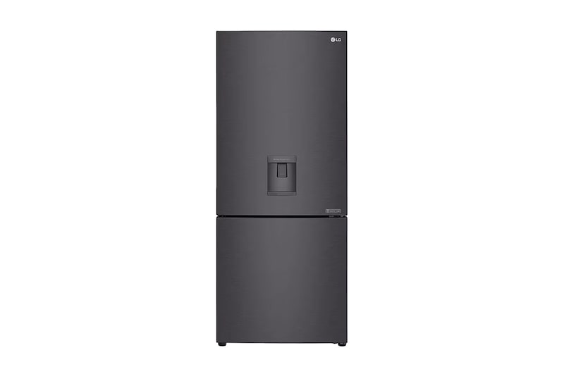 Front view of 420L Bottom Mount Fridge with Water Dispenser GB-W455MBL