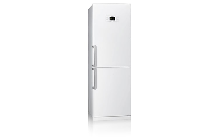 Front view of 305L White Bottom Mount Fridge GC-305WFB