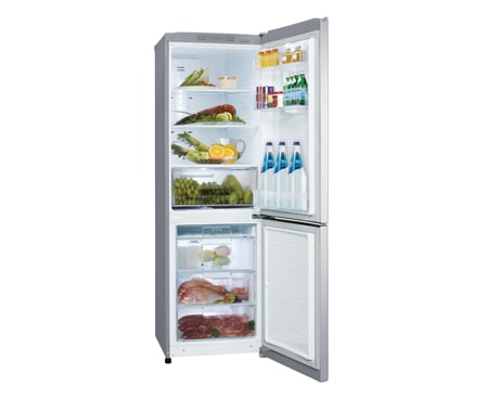 LG 306L Platinum Silver Bottom Freezer Refrigerator, GC-306NP