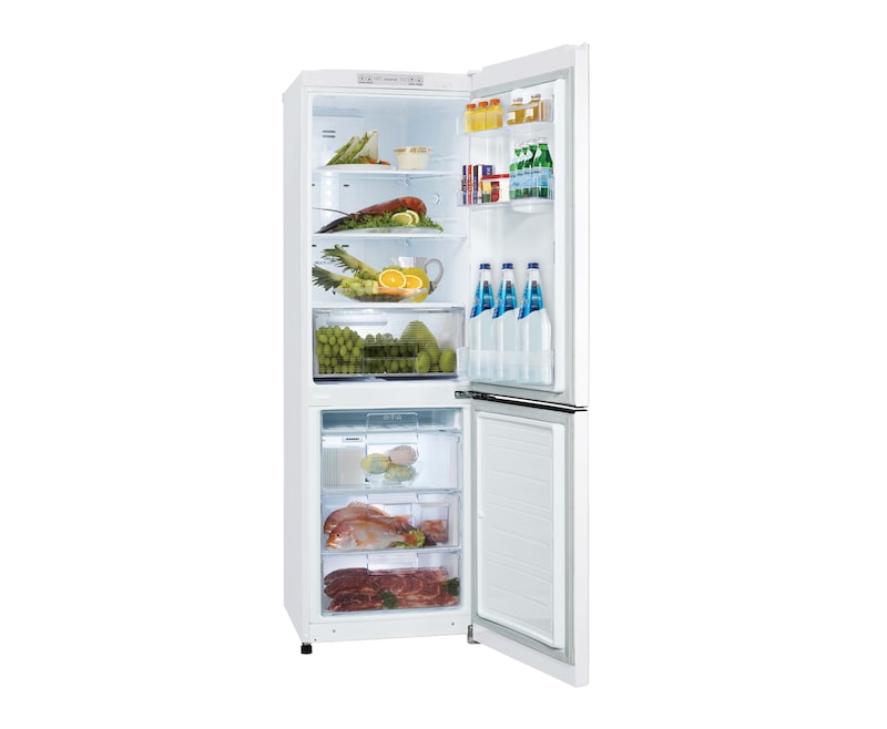 LG 306L White Bottom Freezer Refrigerator, GC-306NW